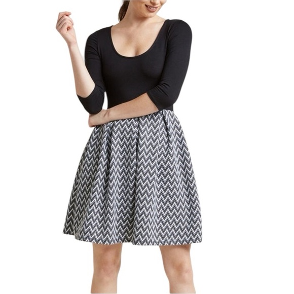 MODCLOTH FERVOUR Bistro Tasting Twofer Midi Dress size L - Picture 1 of 7